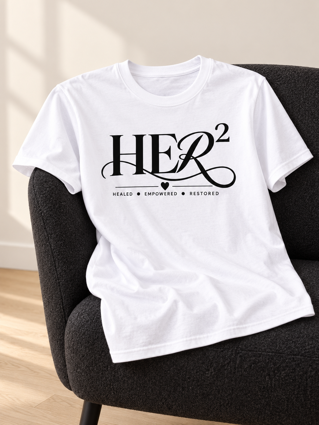 Classic Black & White HER² Statement Tee