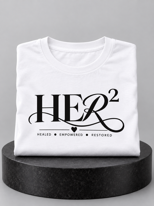 Classic Black & White HER² Statement Tee
