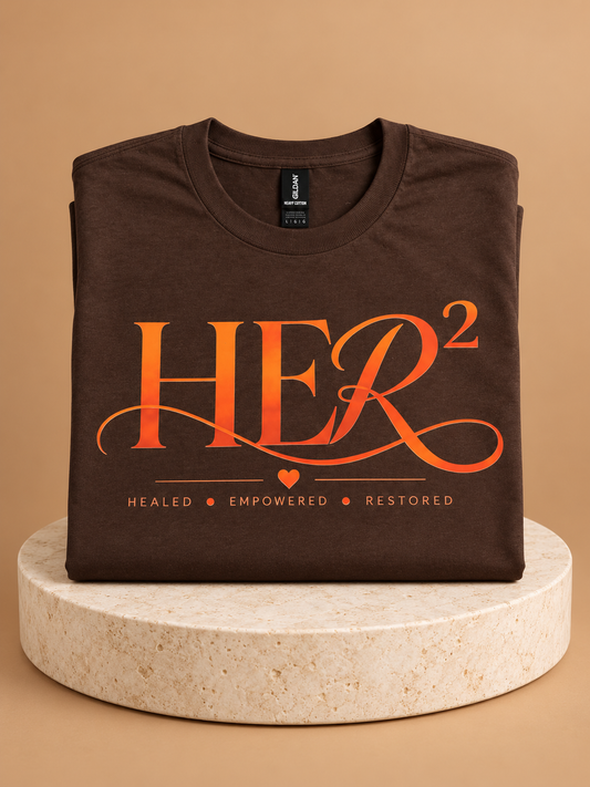 Chocolate & Orange HER² Statement Tee