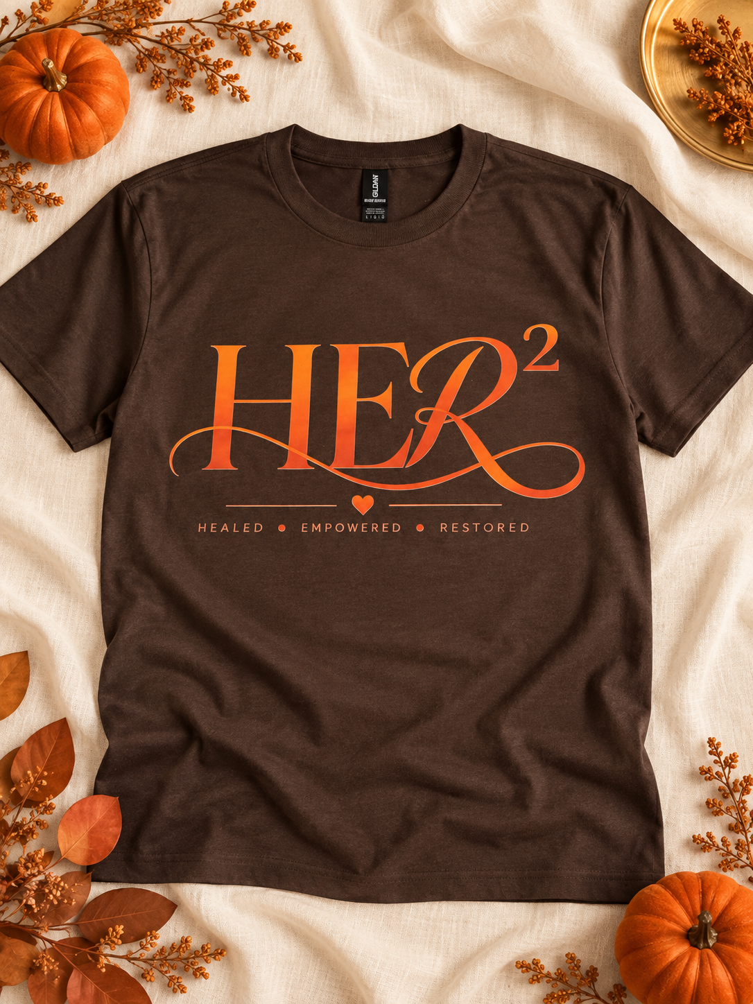 Chocolate & Orange HER² Statement Tee